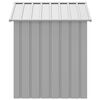 vidaXL Dog House Light Grey Galvanized Steel Medium Durable Dog House