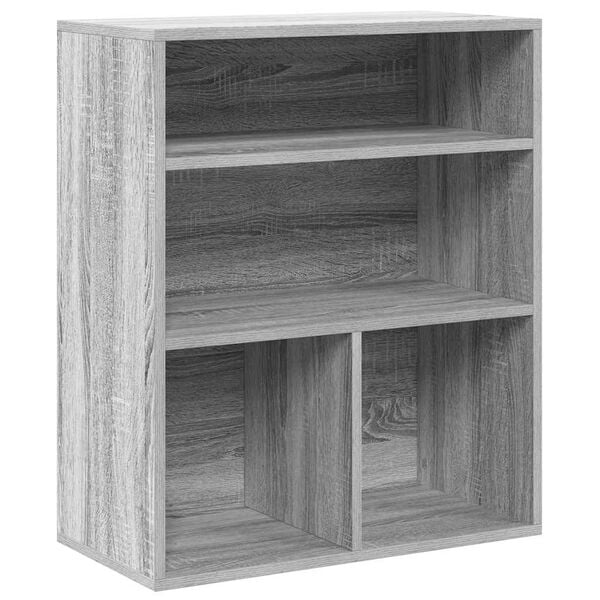 vidaXL Book Cabinet Grey Sonoma Engineered wood Compact Book Cabinet