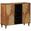 vidaXL Sideboard Brown 35.43 x 12.99 x 29.53 in Solid Mango Wood