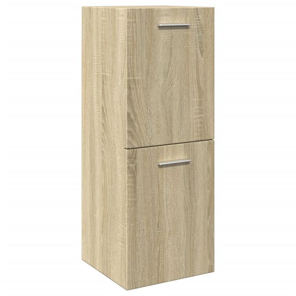 vidaXL Bathroom Cabinet Sonoma oak Engineered Wood Bathroom Cabinet