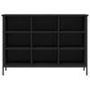 vidaXL Shoe Cabinet Black Engineered wood Shoe Cabinet Rectangular