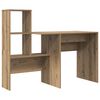 vidaXL Desk Artisan Oak 51.77 x 19.69 x 41.93 in Engineered Wood