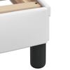 vidaXL Bed Frame with LED without Mattress "Zadar" White 39.4"x74.8"
