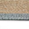 vidaXL Area Rug Brown and Olive Green Jute 70.9 in Diameter