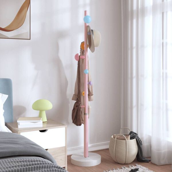vidaXL Coat Stand Pink, White