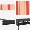 vidaXL Retractable Awning Yellow and Orange 137.80" x 98.43
