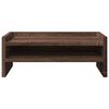 vidaXL Monitor Stand Brown Oak 16.5x9.4x6.3" Engineered Wood