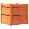 vidaXL Garden Planter Wax Brown Solid Pine Wood 19.7x19.7x19.7 in