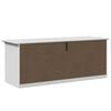 vidaXL Hallway Bench White Solid pinewood, engineered wood, metal Small