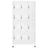 vidaXL Locker Grey Steel Large Lockers Rectangular Industrial