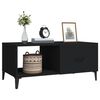 vidaXL Coffee Table Black Engineered wood, Iron 35.4 x 19.7 x 15.7 in