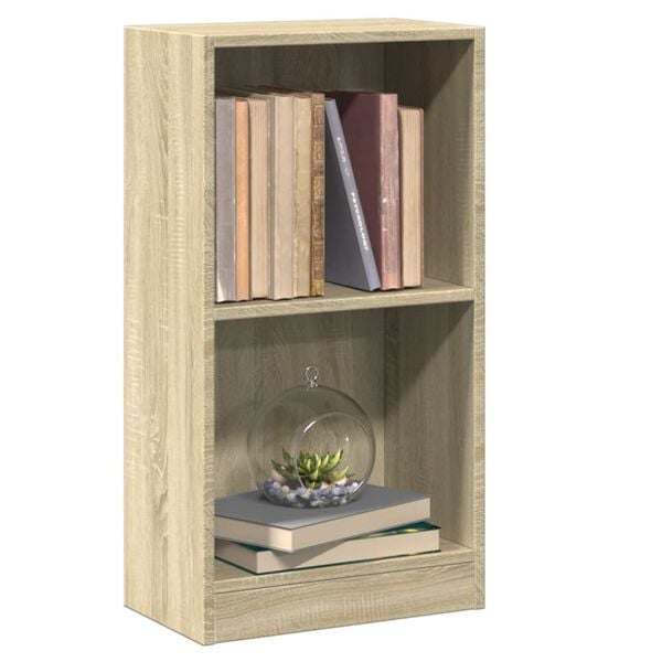 vidaXL Bookshelf Sonoma oak Engineered wood Compact Bookshelf