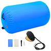 vidaXL Inflatable Gymnastic Roll with Pump 39.4x23.6" PVC Blue