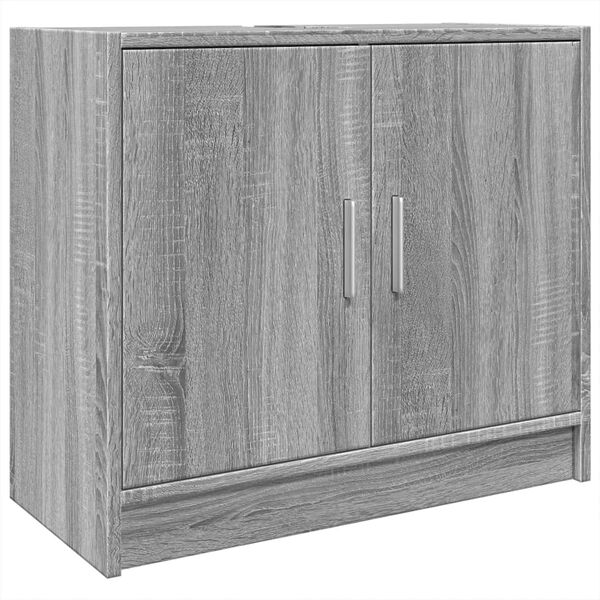 vidaXL Sink Cabinet Grey Sonoma Engineered wood Medium Sink Cabinet