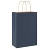 vidaXL Paper Bags 50 pcs with Handles Blue 21x11x31 cm