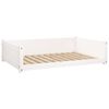 vidaXL Dog Bed White Solid Pine Wood 41.5 x 29.7 x 11.0 in Minimalistic