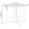 vidaXL Outdoor Dining Set Teak Solid teak wood Medium Foldable