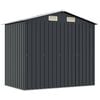 vidaXL Garden Shed Anthracite Galvanized steel 80.3 x 51.9 x 73.2 in