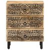 vidaXL Bedside Cabinet 19.7"x13"x23.6" Solid Wood Mango