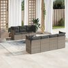 vidaXL Garden Sofa Set Grey, Dark Grey