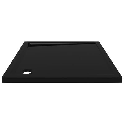 vidaXL Square ABS Shower Base Tray Black 35.4"x35.4"