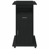 vidaXL Podium Black Oak 21.65 x 21.65 x 42.13 in Engineered Wood