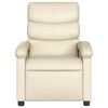vidaXL Electric Recliner Chair Cream Faux leather, foam, metal, plywood