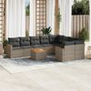 vidaXL Garden Sofa Set Grey, Dark Grey