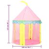 vidaXL Play Tent Pink 170T polyester, PVC, PE 39.4x39.4x50.0 in Foldable