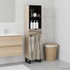 vidaXL Bathroom Sink Cabinet with Shelf White 14.96 x 12.99 x 62.99 in