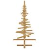 vidaXL Wooden Christmas Tree with Stand Brown 47.2" Solid pine wood
