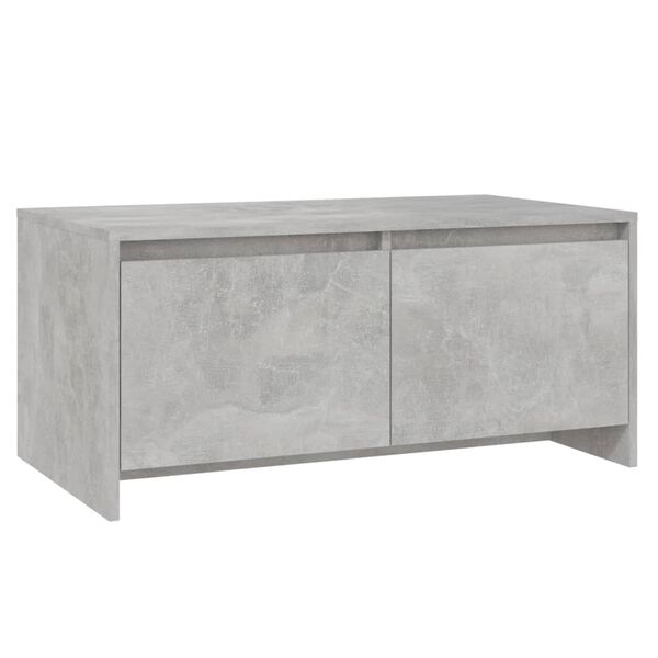 vidaXL Coffee Table Concrete grey Engineered wood 35.4 x 19.7 x 16.3 in