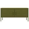 vidaXL TV Cabinet Olive Green Steel 41.3 in x 13.8 in x 19.7 in