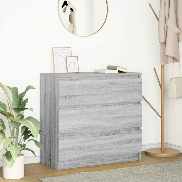 vidaXL Sideboard Grey Sonoma Engineered wood Medium Sideboard