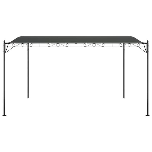 vidaXL Canopy Anthracite Polyester with PA coating 13.1 x 9.8 ft