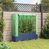 vidaXL Raised Bed Blue Grey, Green Polypropylene, Polyethylene, Iron