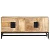 vidaXL Coffee Table Brown Solid mango wood and powder-coated steel