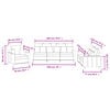 vidaXL Sofa Set Dark Grey