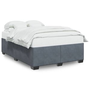 vidaXL Bed Frame Dark Gray