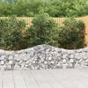 vidaXL Arched Gabion Baskets 12 pcs 78.7"x11.8"x23.6"/31.5" Galvanized Iron
