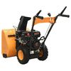 vidaXL Snow Thrower Yellow and black Steel and plastic Medium