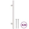 vidaXL Cabinet Handle Set of 20 Silver Stainless steel