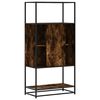 vidaXL Highboard Smoked Oak Engineered Wood, Metal Tall Highboard
