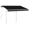 vidaXL Retractable Awning Anthracite