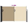 vidaXL Retractable Side Awning Beige
