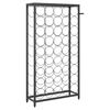 vidaXL Wine Rack for 45 Bottles Black 21.3"x7.1"x39.4" Wrought Iron