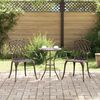 vidaXL Garden Chair 2 pcs Bronze 55 x 56.5 x 91cm Aluminium