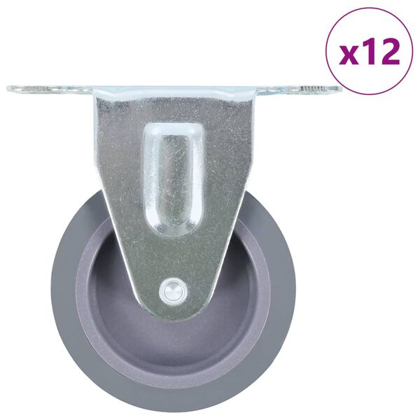 vidaXL 12 pcs Fixed Casters 2.95 " (3x143419)