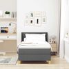 vidaXL Box Spring Bed with Mattress Dark gray 35.4" x 74.8" fabric