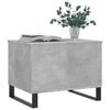 vidaXL Coffee Table Concrete Grey Engineered Wood, Metal Medium